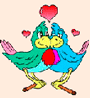 Анимационные картинки о любви у птиц