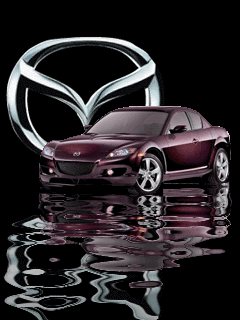 Анимация с автомобильным брендом Mazda