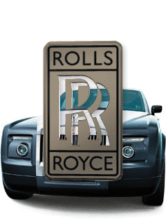 Анимация с автомашиной марки Rolls-Royce