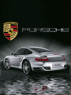 Автомашина марки Порше Porsche, эмблема машины