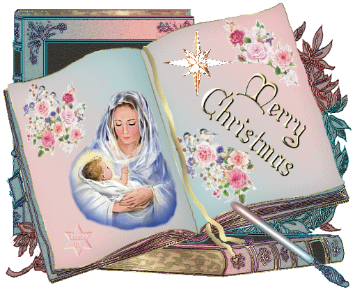 Анимированная открытка на Рождество, с Рождеством