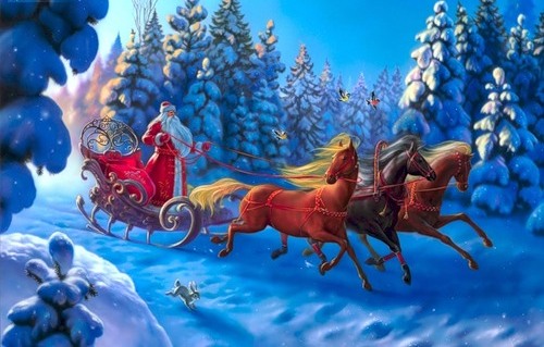 красивые Картинки, рисунки Дед Мороз и Снегурочка