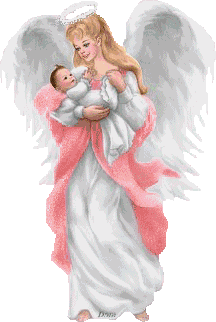 Мама ангел и её ребёнок. Любовь ангелов к детям