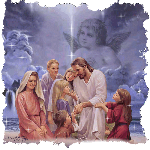 Христос и маленькие дети, бог среди детей
