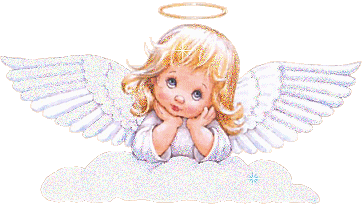Маленькая девочка ангелочек с крыльями и нимбом